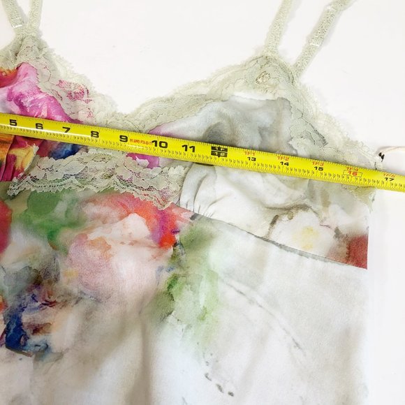 Aratta Watercolor Floral Lace Trimmed Camisole M - Picture 7 of 11